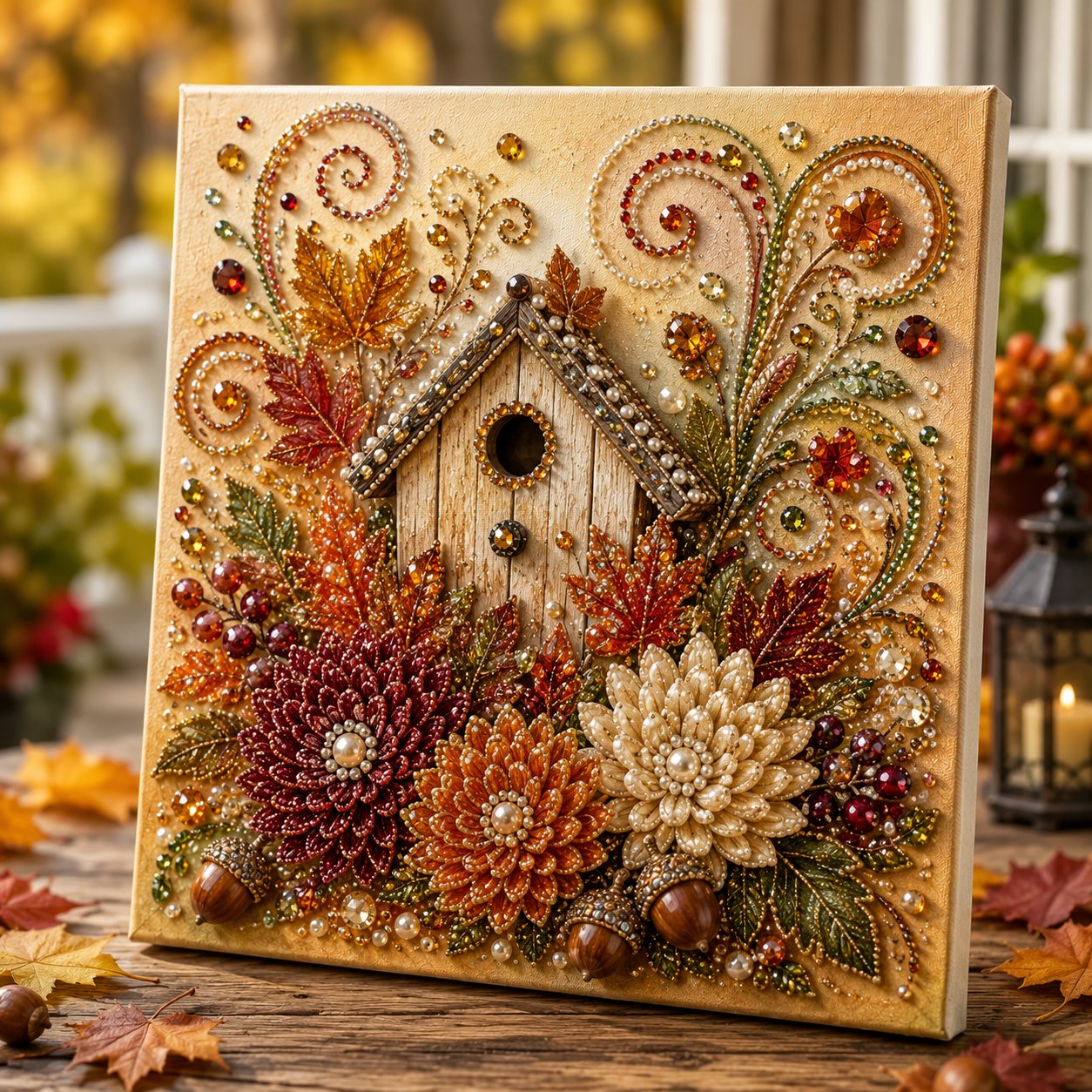 ๐ฅ Last Day 49% OFF - ๐๐ Autumn Pearl Painting Kit โ Relaxing DIY Craft to Create Sparkling Fall Artwork ๐๏ธ