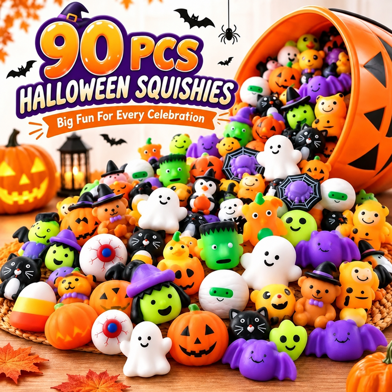 🔥Last Day 50% OFF - 🎃 30PCS Halloween Mochi Squishy Toys
