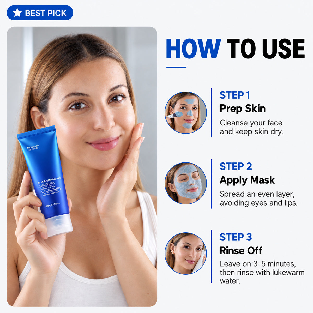 Zero Pores Blackhead Mud Mask-Free Pore Brush