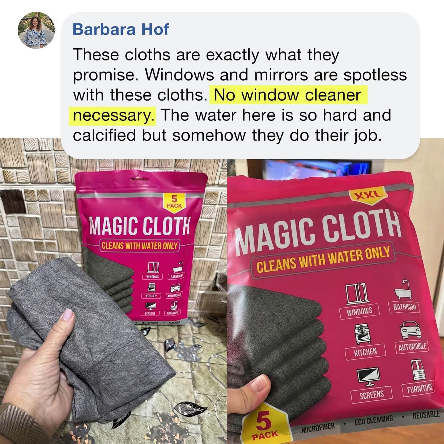 Magic Microfiber Cleaning Cloth (5-Pack)
