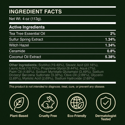 Tea Tree Antifungal Bar – Clears Fungal Infection and Skin Balance from the Root