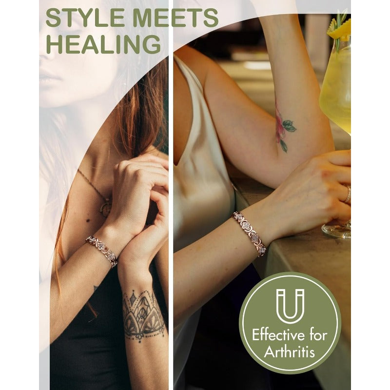 Valuethese Adjustable Healing Magnetic Bracelet for Women