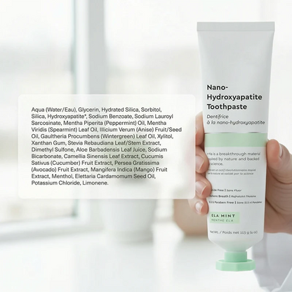Nano-Hydroxyapatite Toothpaste, Fluoride Free Toothpaste, Appropriate for Sensitive Teeth🦷