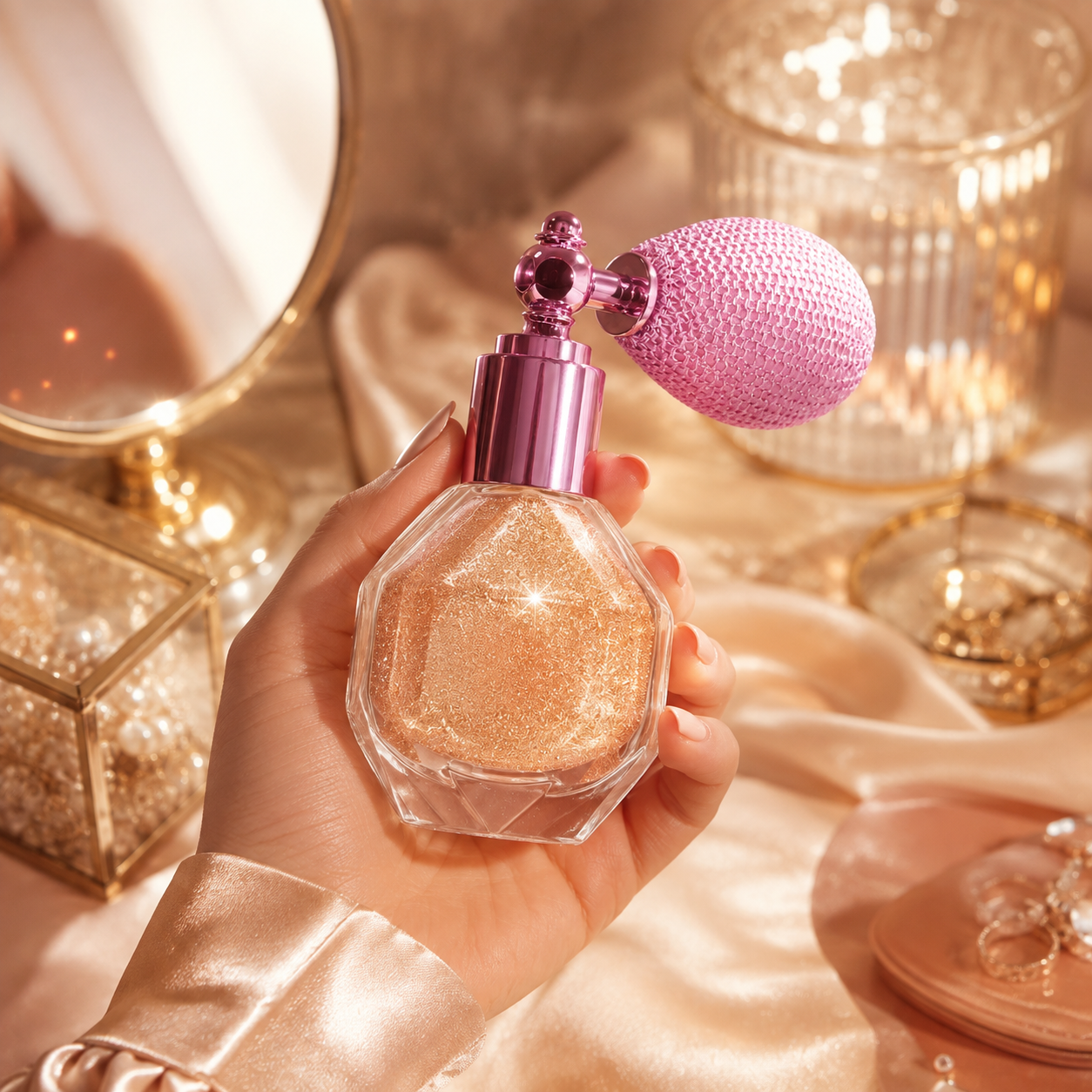 Magic Shimmer Highlighter Spray for Face, Body and Hair