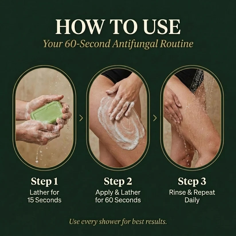 Tea Tree Antifungal Bar – Clears Fungal Infection and Skin Balance from the Root