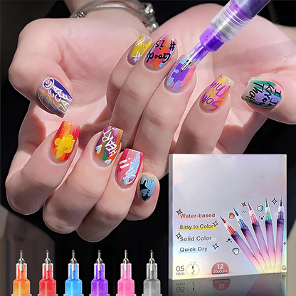 🔥Last Day Discount 49% Off🎨12 Colors Nail Art Pens Set