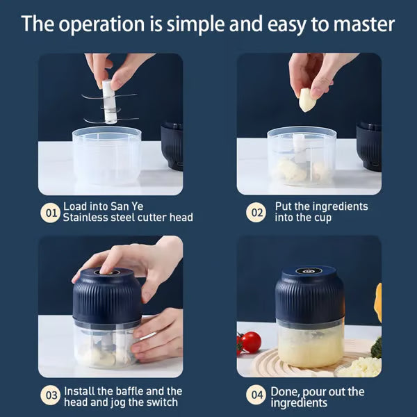 Household Electric Garlic Crusher