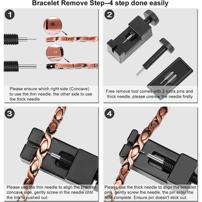 Copper magnetic bracelet——Relieve fatigue