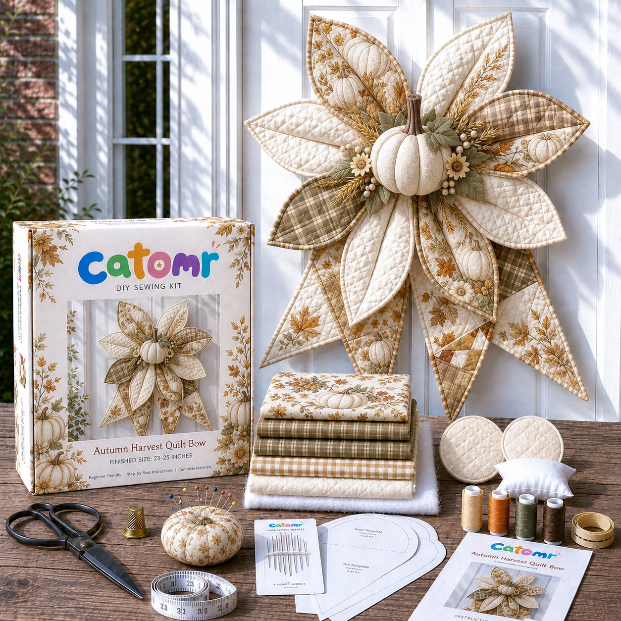 Large Patchwork Bow Sewing Kit