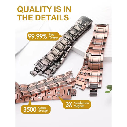 Copper magnetic bracelet——Relieve fatigue