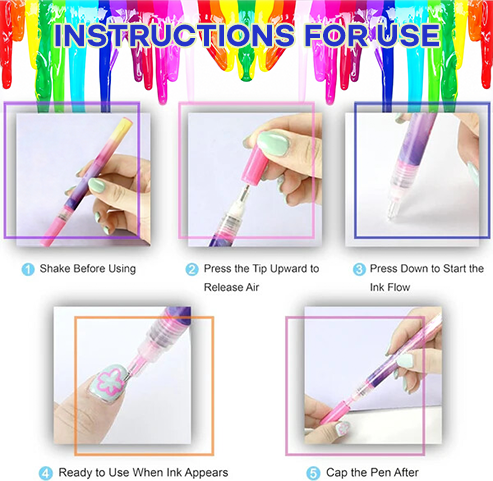 🔥Last Day Discount 49% Off🎨12 Colors Nail Art Pens Set