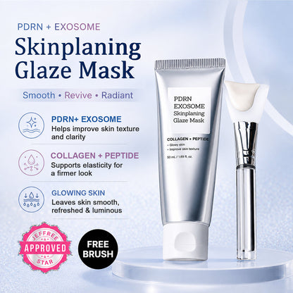 PDRN-Exosome Skinplaning Glaze Mask  with Silicone Brush