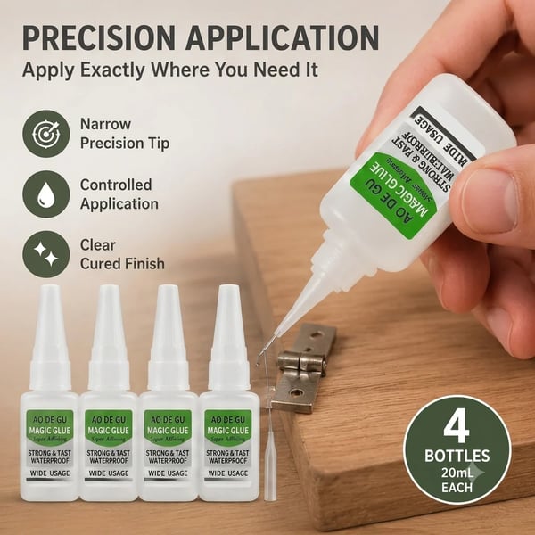 🔥Last Day 49% OFF -🔥 4PCS Fast-Setting CA Glue Kit – Industrial Strength Instant Bond