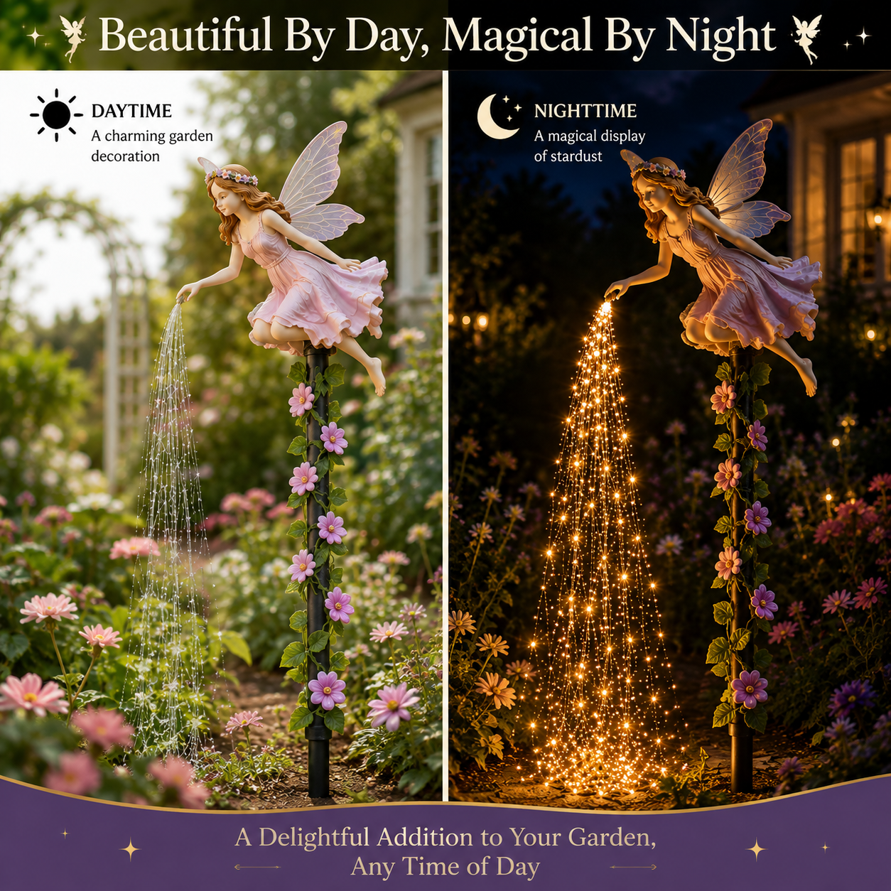 🔥🧚‍♀️Fairy Sprinkling Magic Dust Garden Light🌸