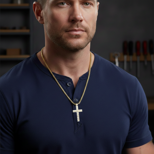 The Lord's Prayer Cross Necklace A Quiet Reminder That You Are Never Alone