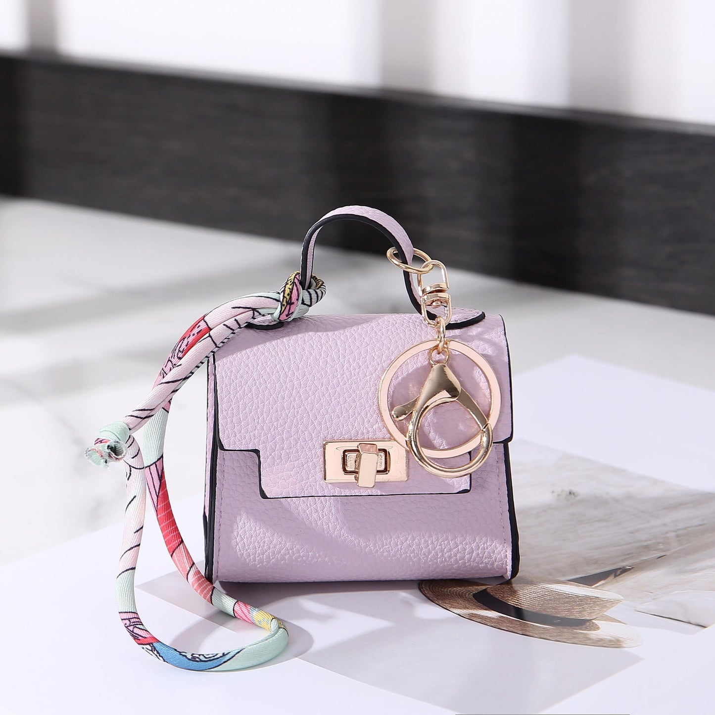 Mini Luxury Bag Keychain Charm