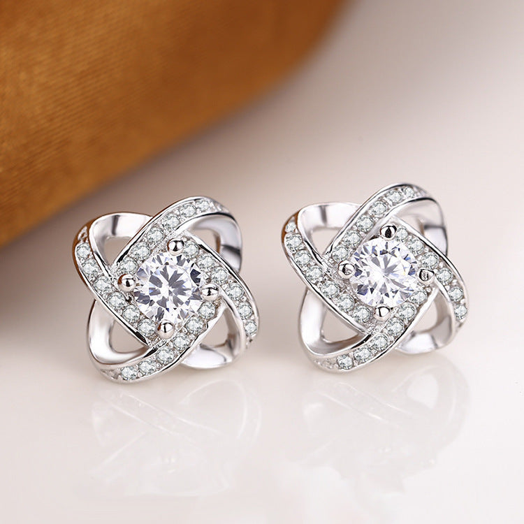 Love Knot Stud Earrings