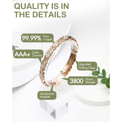 Valuethese Adjustable Healing Magnetic Bracelet for Women