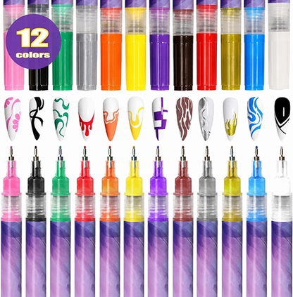 🔥Last Day Discount 49% Off🎨12 Colors Nail Art Pens Set