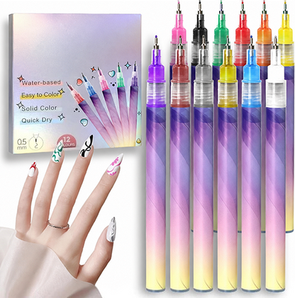 🔥Last Day Discount 49% Off🎨12 Colors Nail Art Pens Set
