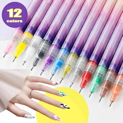 🔥Last Day Discount 49% Off🎨12 Colors Nail Art Pens Set