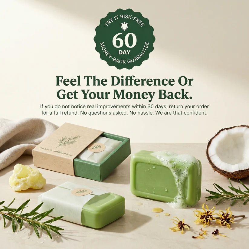 Tea Tree Antifungal Bar – Clears Fungal Infection and Skin Balance from the Root