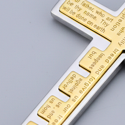 The Lord's Prayer Cross Necklace A Quiet Reminder That You Are Never Alone