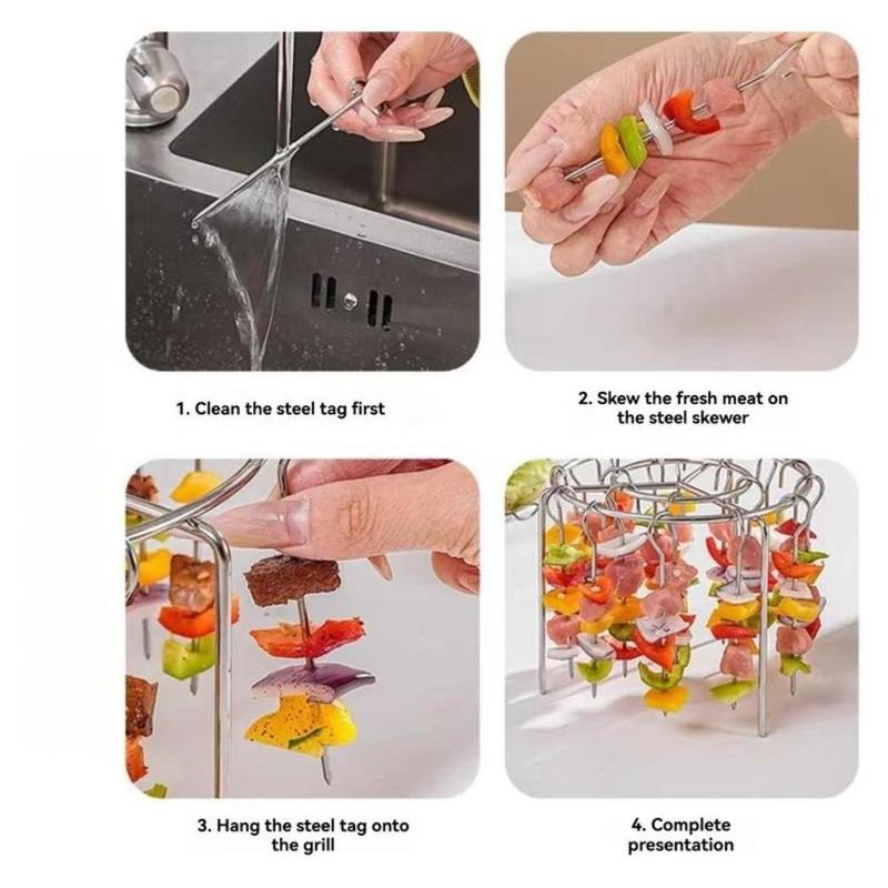 Stainless Steel Air Fryer Skewer Rack