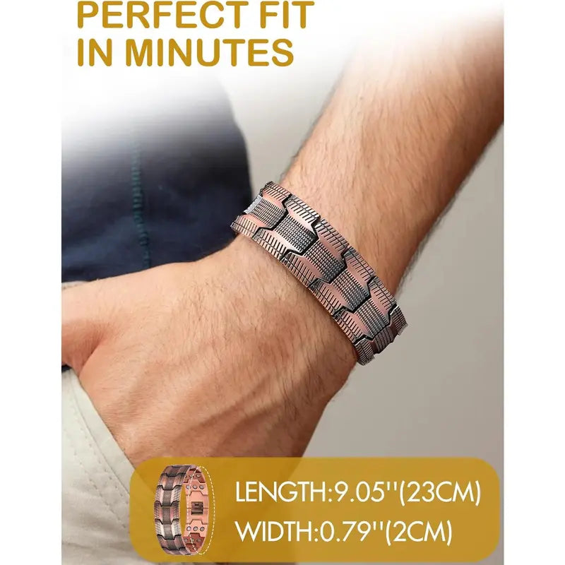 Copper magnetic bracelet——Relieve fatigue