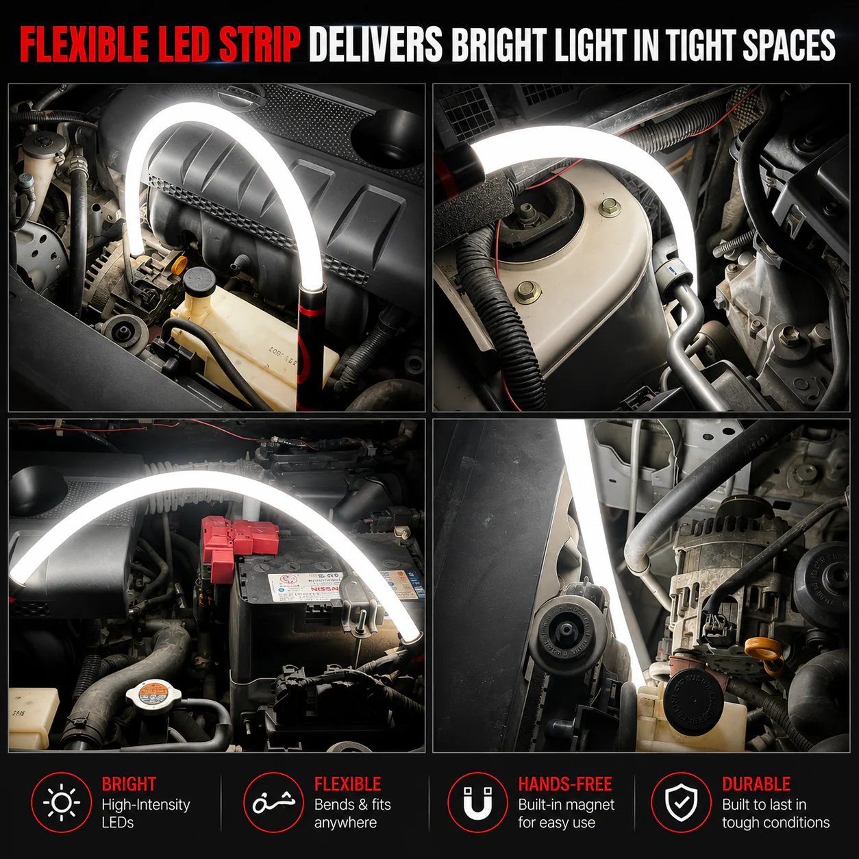 LED Car Repair Light Flashlight