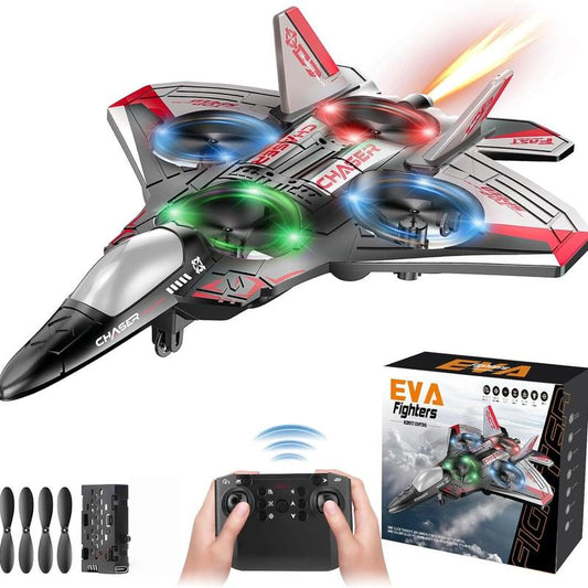 ✈️Kids RC flying toy, durable EVA foam fighter jet with multiple flying modes