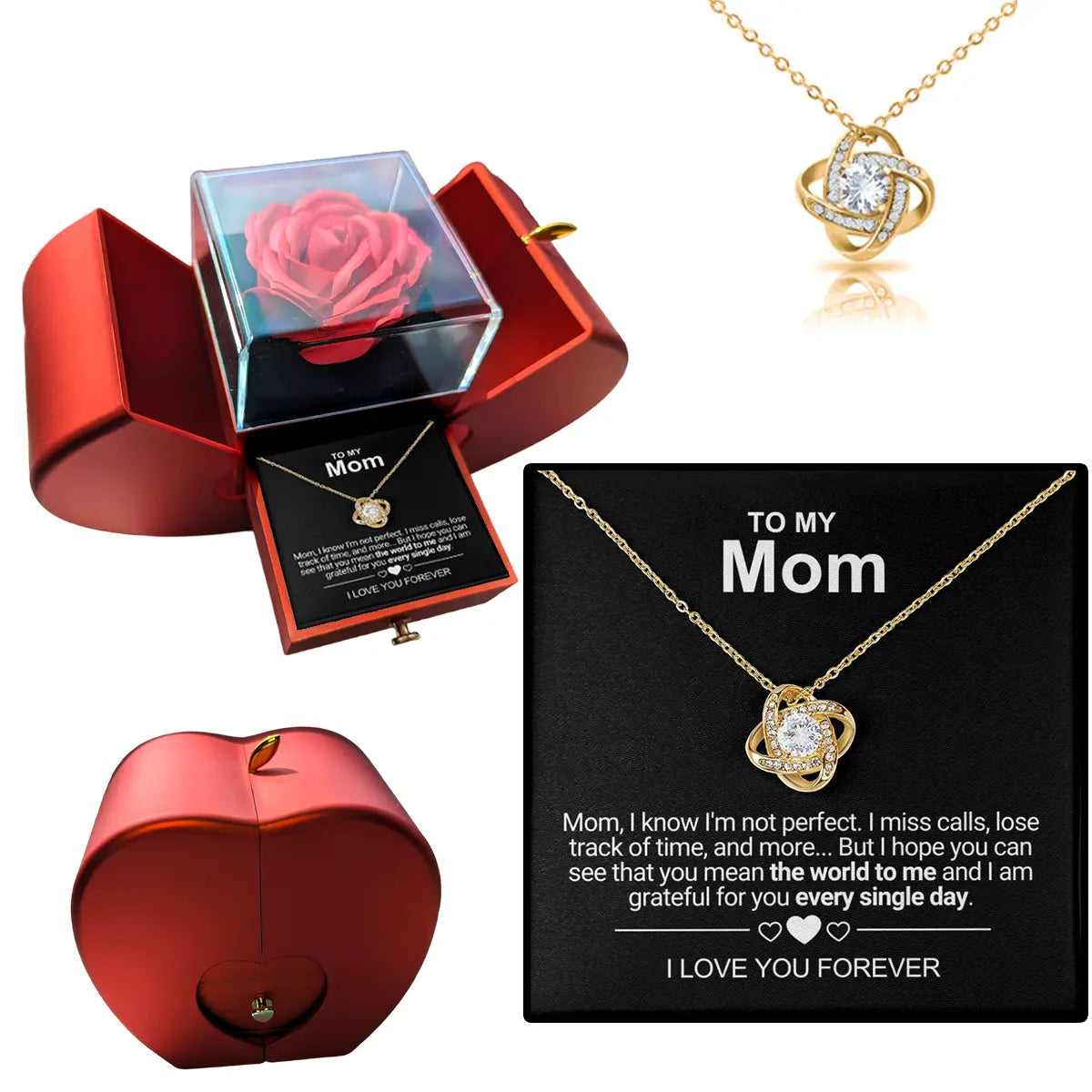 Forever Rose - Apple Box - To My Mom