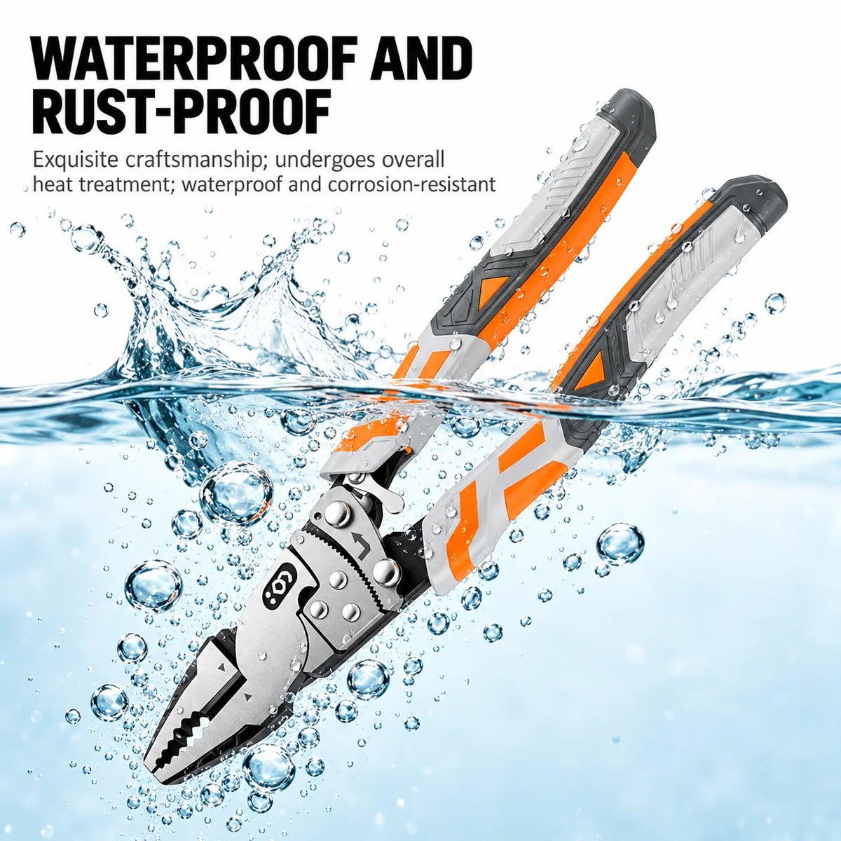 9-Inch Ratcheting Self-Locking Multifunction Pliers