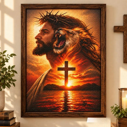 📌✝️ He Reigns — DIY Christian Jigsaw Puzzle👑