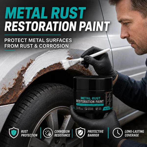 🥳2026 HOT SALE🥳💞50K+ SOLD!🔧🏠 Metal Rust Protection Black Repair Paste – Restores rusty gates, railings & tools. Forms protective coating – no need to replace! 🛡️✨