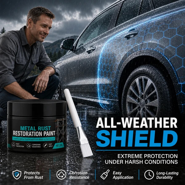 🥳2026 HOT SALE🥳💞50K+ SOLD!🔧🏠 Metal Rust Protection Black Repair Paste – Restores rusty gates, railings & tools. Forms protective coating – no need to replace! 🛡️✨