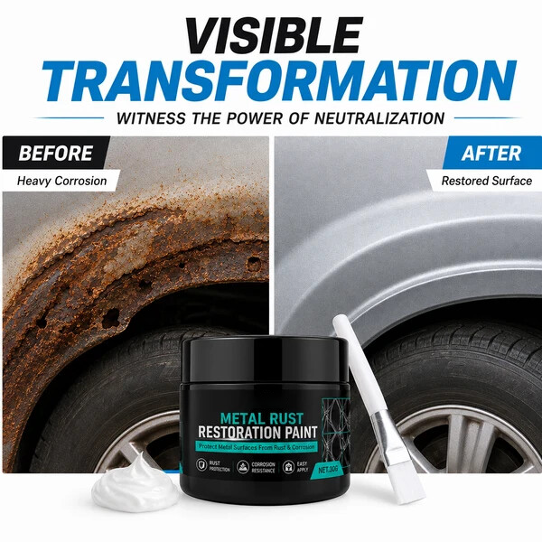 🥳2026 HOT SALE🥳💞50K+ SOLD!🔧🏠 Metal Rust Protection Black Repair Paste – Restores rusty gates, railings & tools. Forms protective coating – no need to replace! 🛡️✨