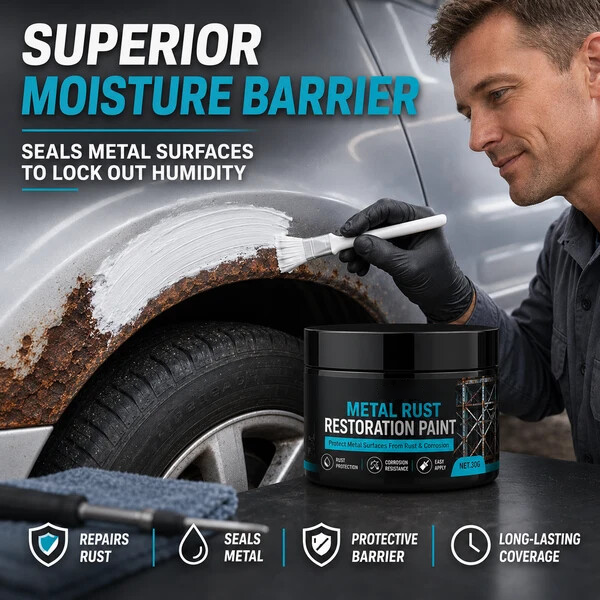 🥳2026 HOT SALE🥳💞50K+ SOLD!🔧🏠 Metal Rust Protection Black Repair Paste – Restores rusty gates, railings & tools. Forms protective coating – no need to replace! 🛡️✨