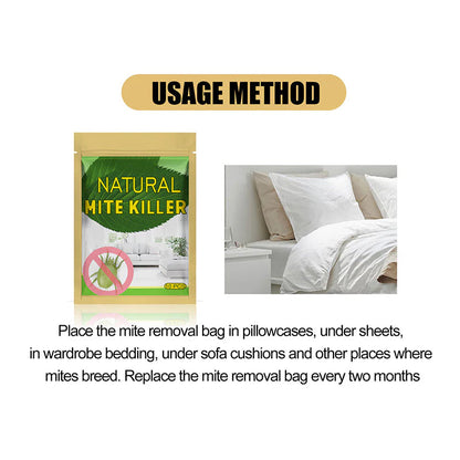 🎁Hot Sale 49% OFF🔥Natural Mite Control Sachet – Plant‑based, non‑toxic & safe around kids & pets