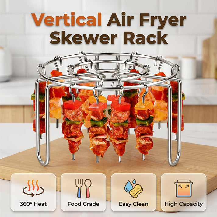 Stainless Steel Air Fryer Skewer Rack