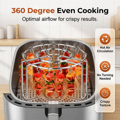 Stainless Steel Air Fryer Skewer Rack