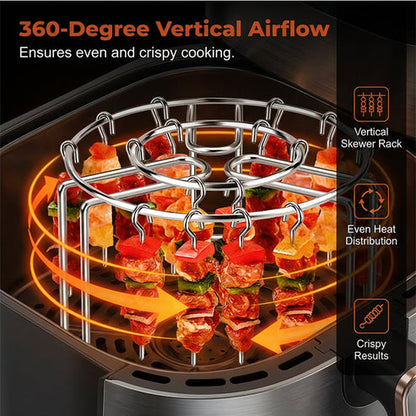 Stainless Steel Air Fryer Skewer Rack