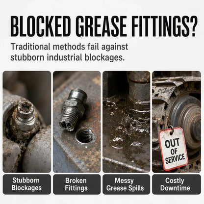 Valuethese Heavy Duty Grease Fitting Cleaner Unclog Tool