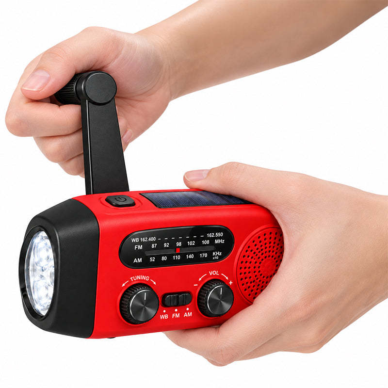 Multifunctional Portable Solar Emergency Radio – Power Bank, Hand Crank & Weather Alert for Outdoor & Crisis Preparedness 4